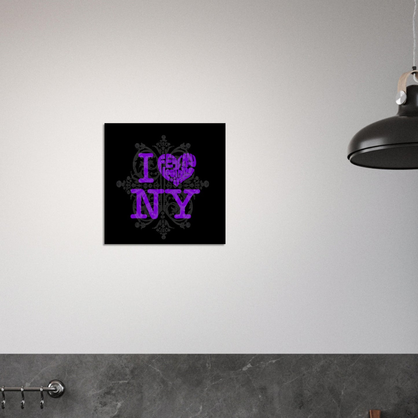 I heart Fear and Loathing in New York Canvas - Violet